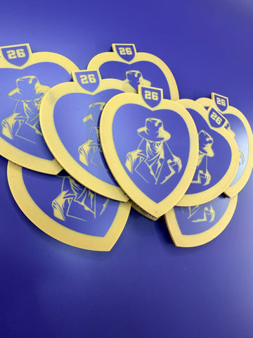 Purple Heart Grey Man Patch