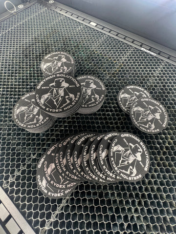Black & Silver Grey Man Solutions Patch